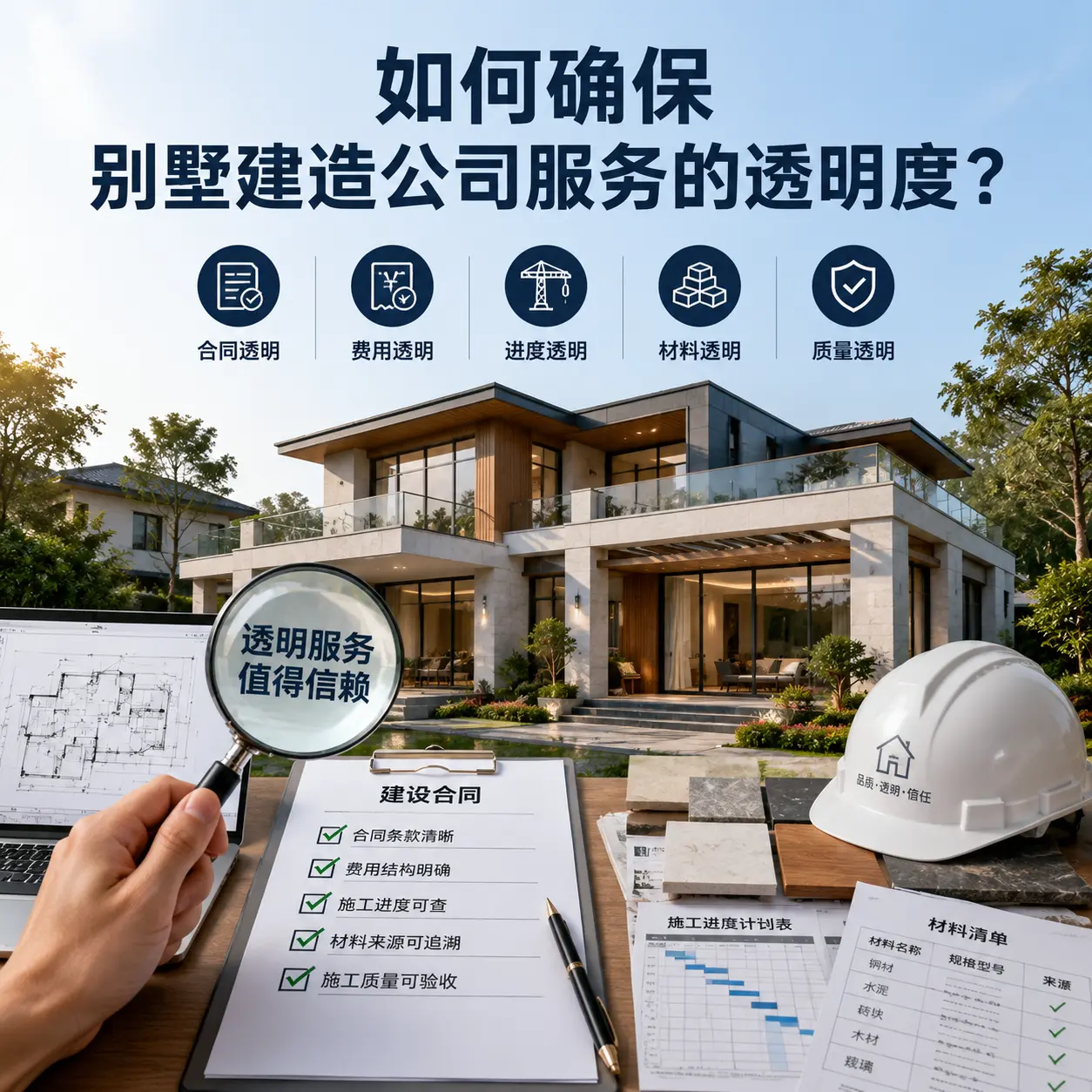 在 云岩 如何确保别墅建造公司服务的透明度？