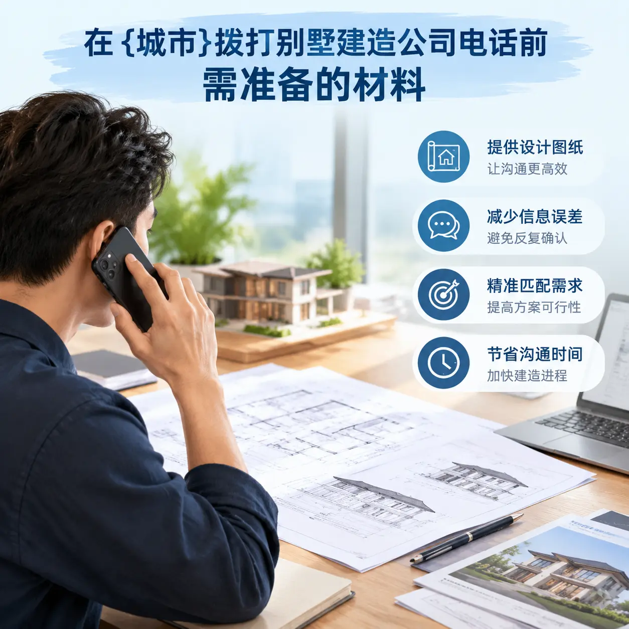 在云岩拨打别墅建造公司电话前需准备的材料